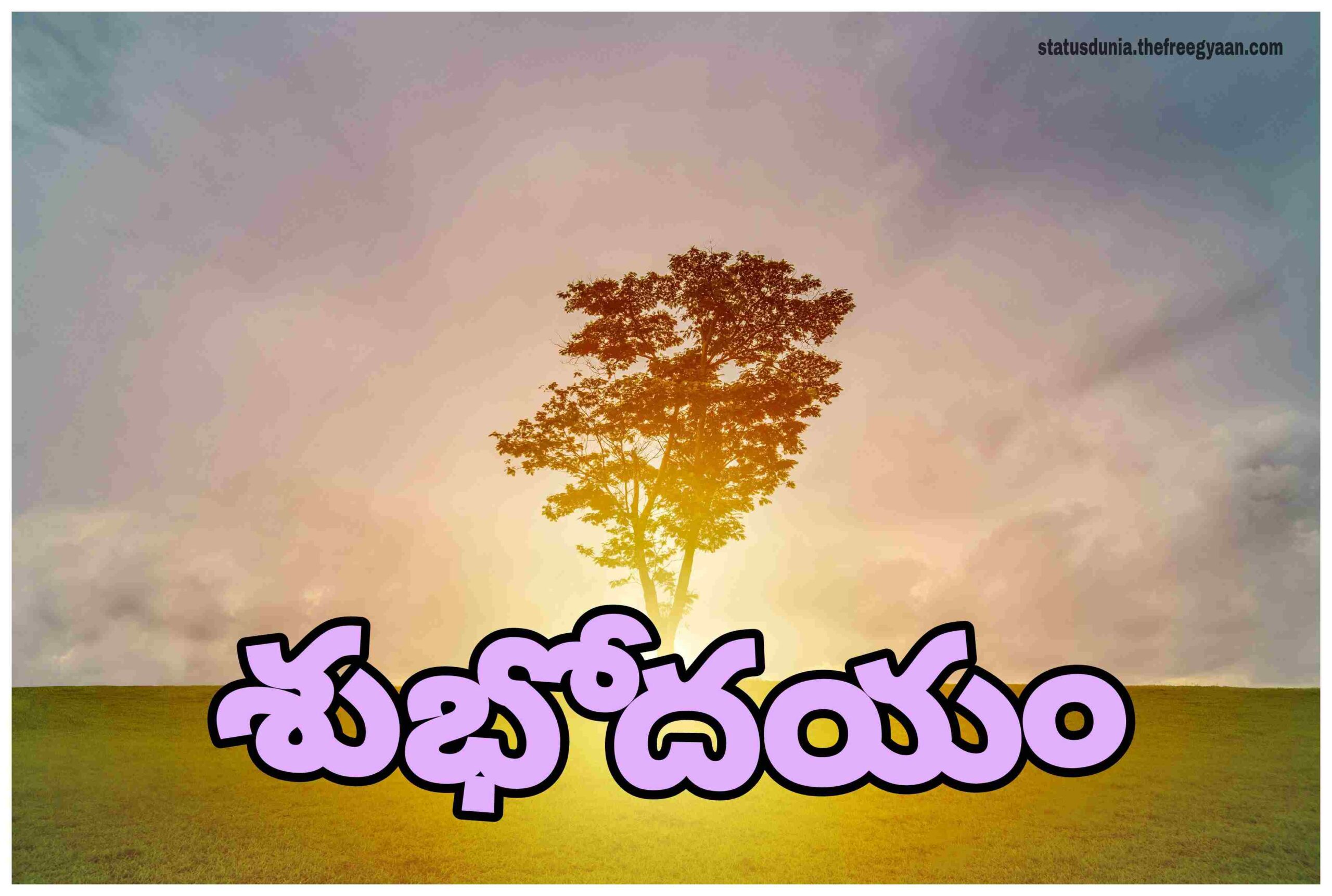 good morning messages in telugu